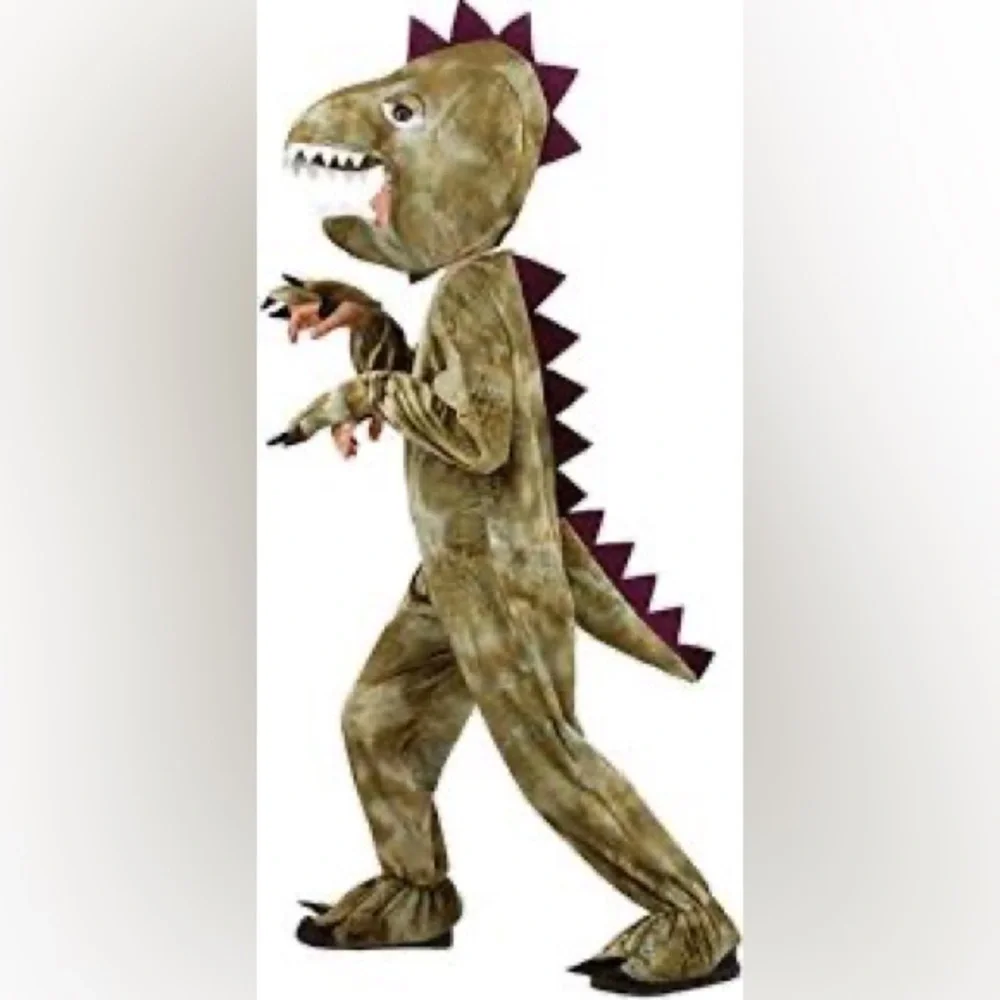 Forum Novelties  Dinosaur Costume, Green Halloween Sz. L Youth Large Mask Warm